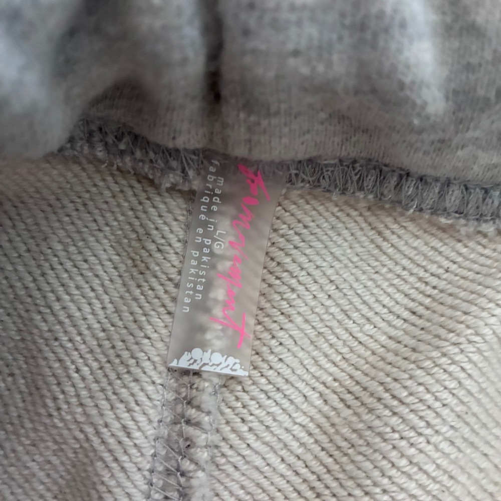 Free People FP Movement Hot Shot Sweatpants Heather Grey Large OB New - Picture 6 of 8